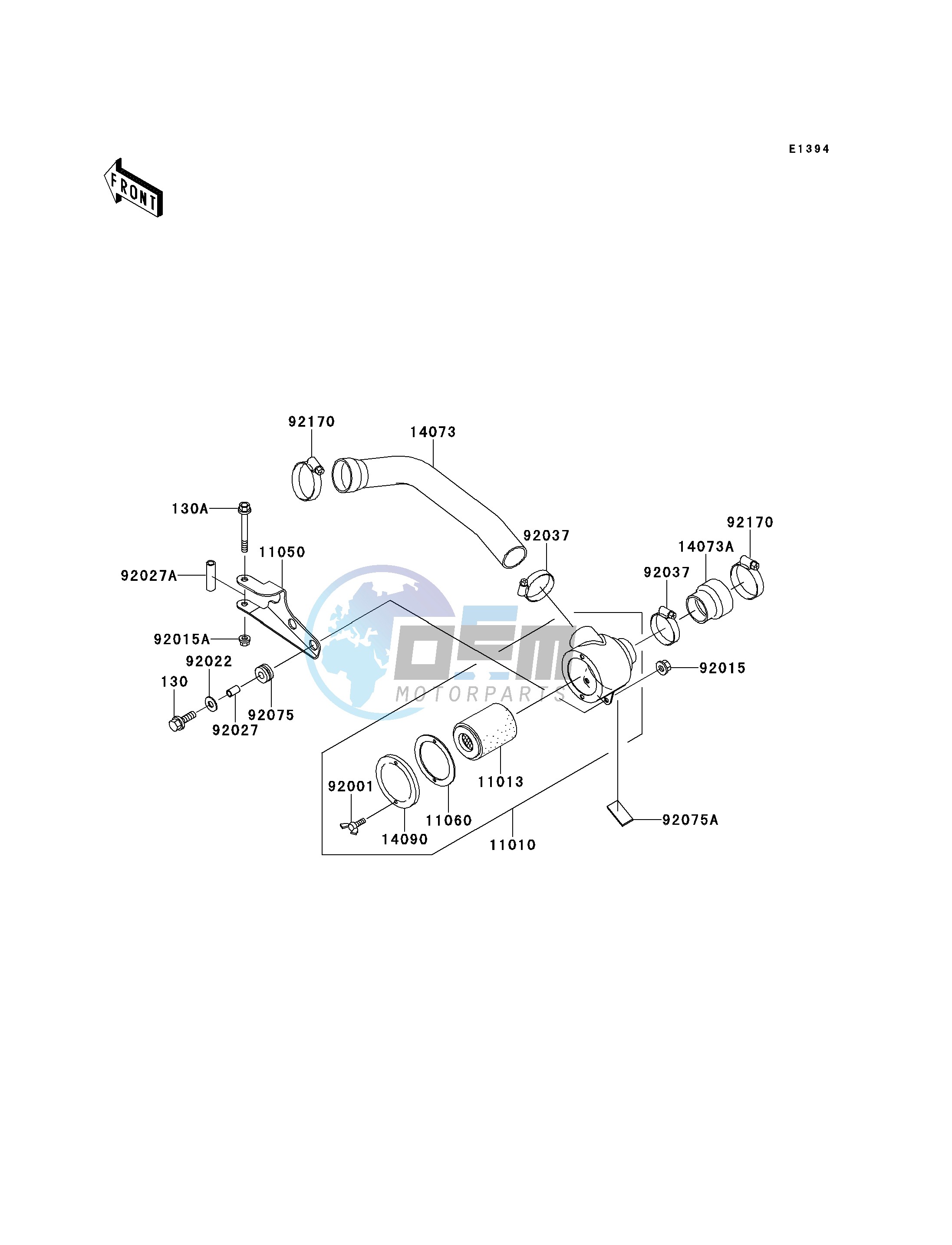 AIR CLEANER-BEL CON