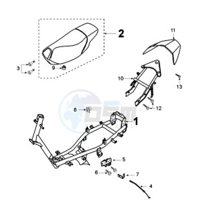 VIVA SL3 drawing FRAME AND SADDLE