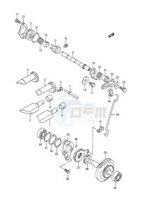 RM125 (E28) drawing EXHAUST VALVE