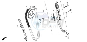 CB250 TWO FIFTY drawing CAM CHAIN/TENSIONER