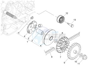 Granturismo 200 L UK drawing Driving pulley