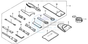 CB900F CB900F drawing TOOLS