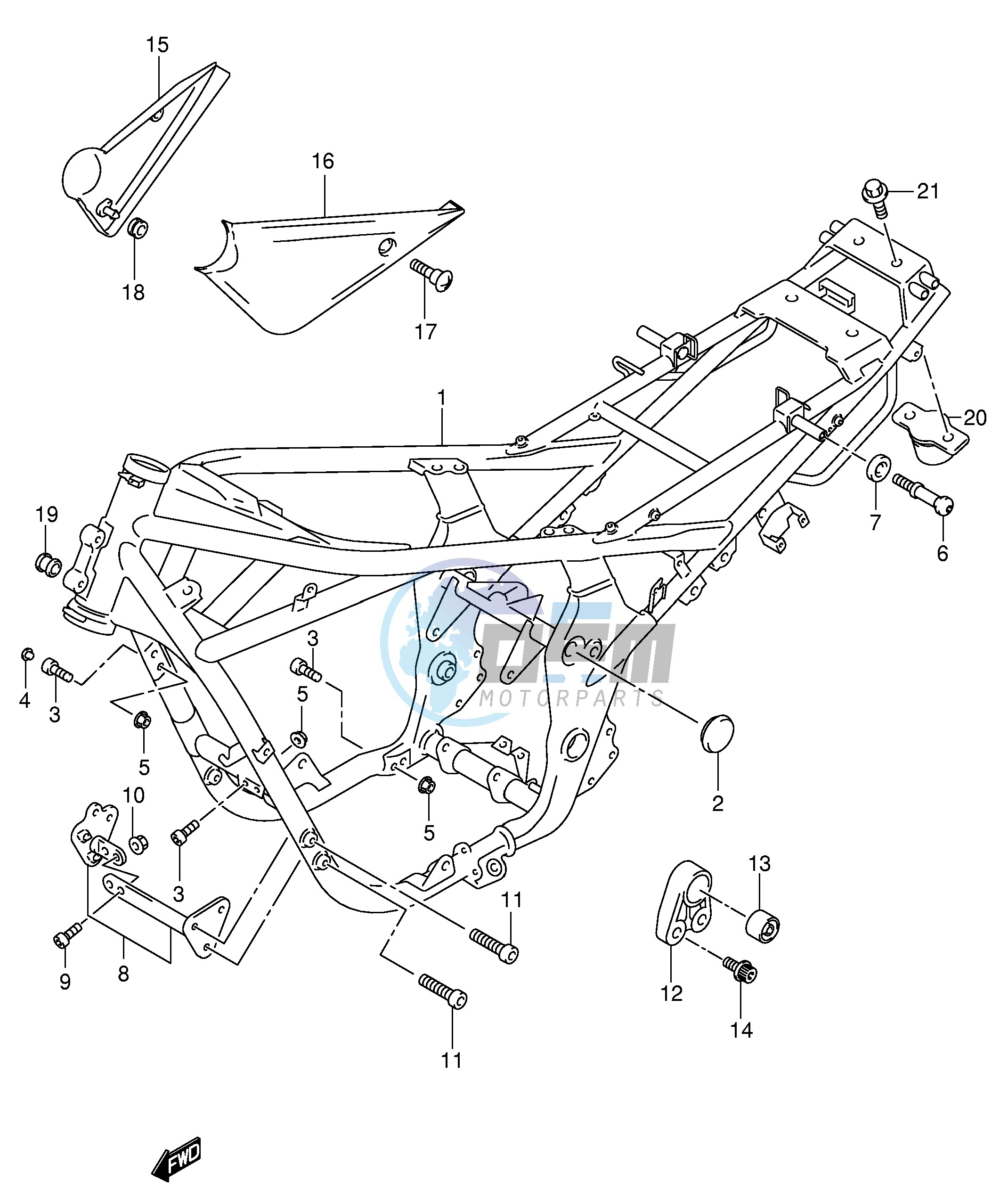 FRAME (GSF1200ZK4 ZK5 SZK5)