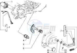 Sfera RST 50 drawing Starting motor-starter lever