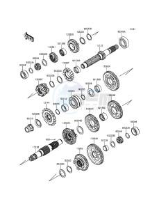 NINJA ZX-6R ZX600RGF FR GB XX (EU ME A(FRICA) drawing Transmission