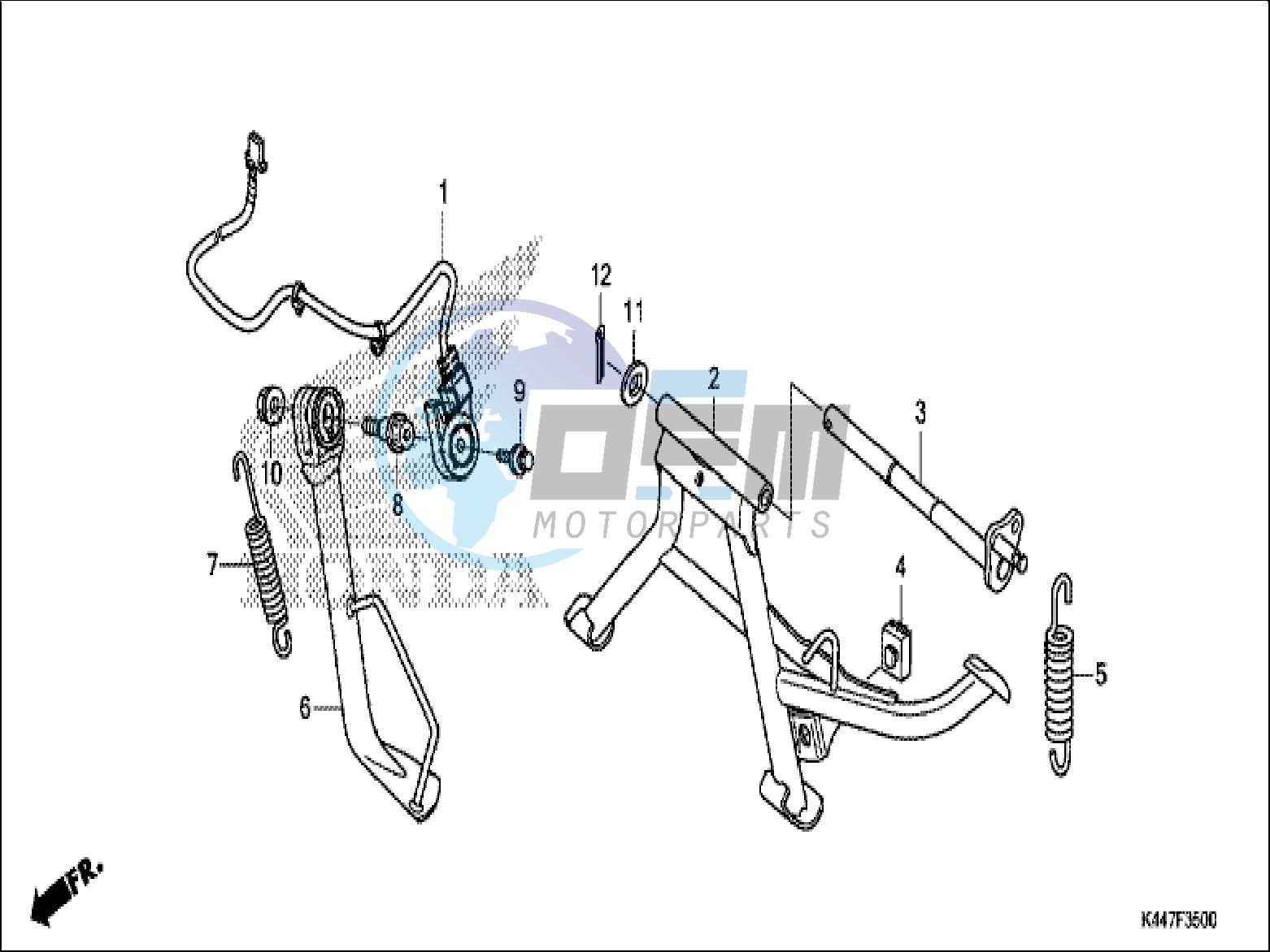 STAND/KICK STARTER ARM