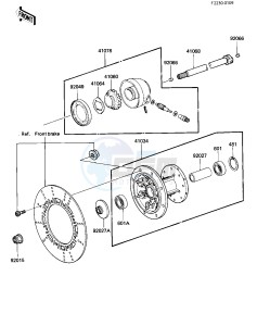 KL 600 A [KL600] (A1) [KL600] drawing FRONT HUB