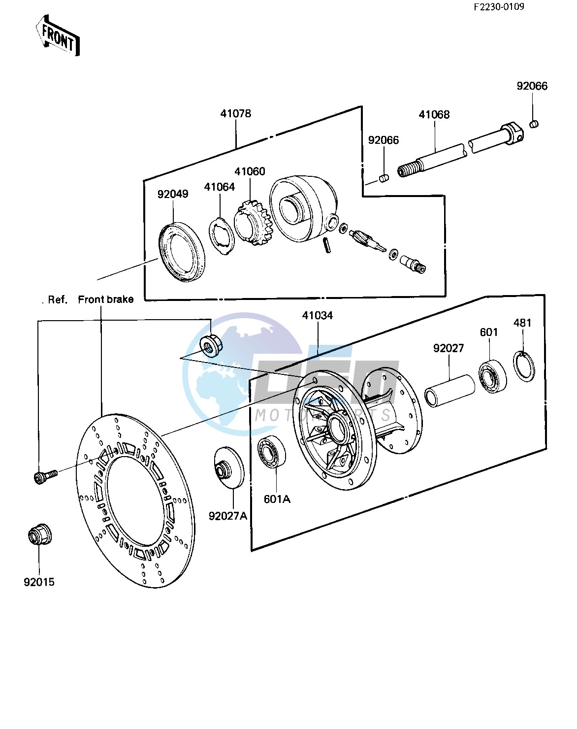 FRONT HUB