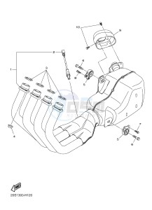 XJ6N 600 XJ6-N (NAKED) (20SK) drawing EXHAUST