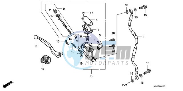 FR. BRAKE MASTER CYLINDER