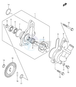 LT-Z400 (E3-E28) drawing WATER PUMP (MODEL K3 K4)