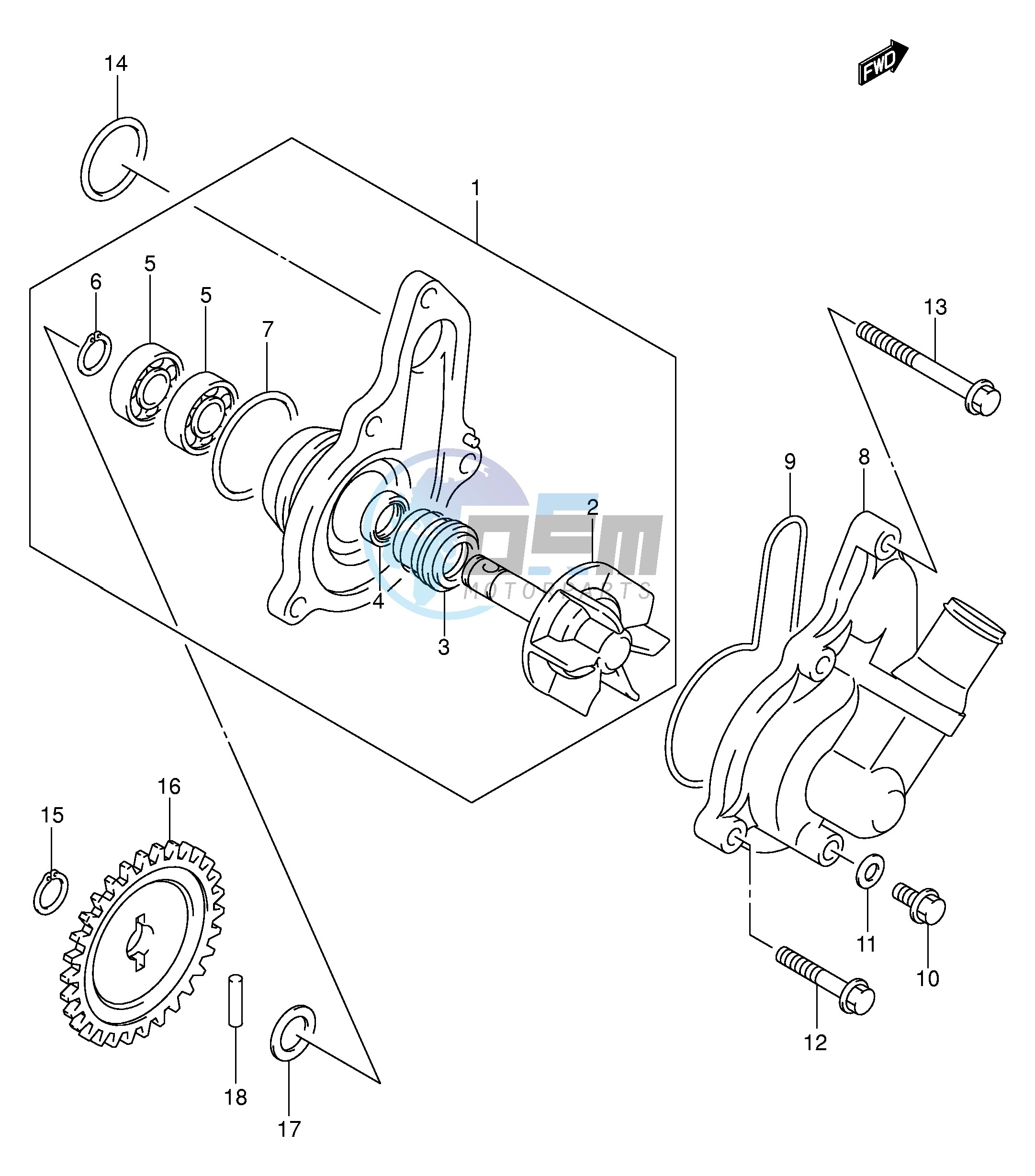 WATER PUMP (MODEL K3 K4)