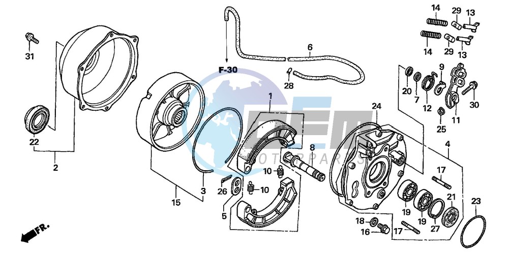 REAR BRAKE PANEL