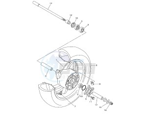 XP T-MAX 500 drawing REAR WHEEL