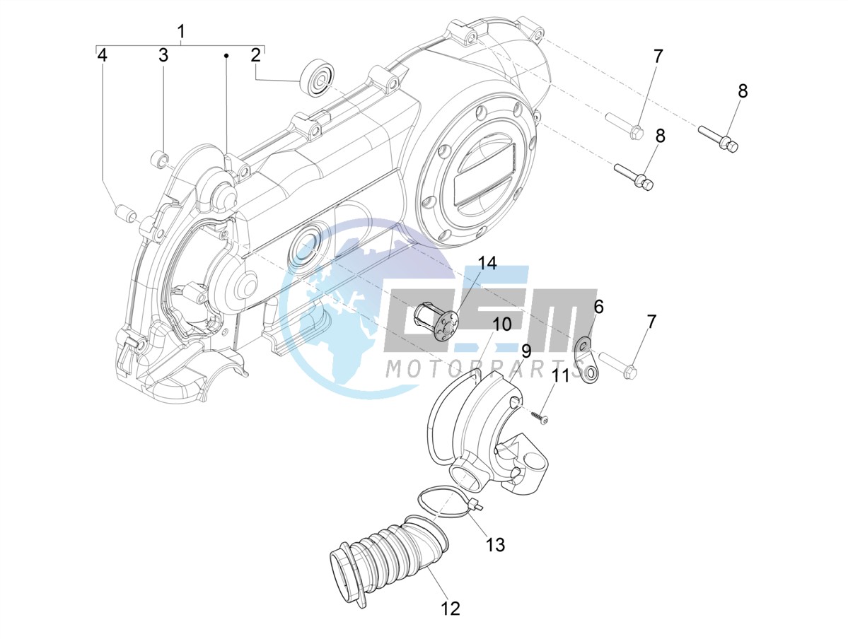 Crankcase cover - Crankcase cooling