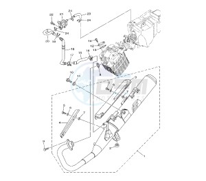 YBR 125 drawing EXHAUST