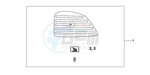 XL700VA9 UK - (E / ABS MKH SPC) drawing NARROW PANNINR PA