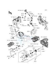 NINJA 300 ABS EX300BEF XX (EU ME A(FRICA) drawing Water Pipe(-EX300AEA39567)