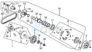 MIO 100 drawing CLUTCH / V-SNAAR