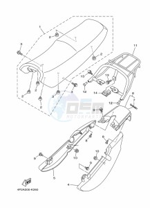 YBR125E YBR125 (BN9F) drawing SEAT