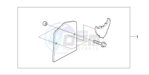 VT125C2 drawing BACKREST PLATE