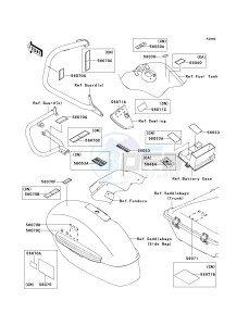 VN 1700 B [VULCAN 1700 VOYAGER ABS] (9FA) B9FA drawing LABELS