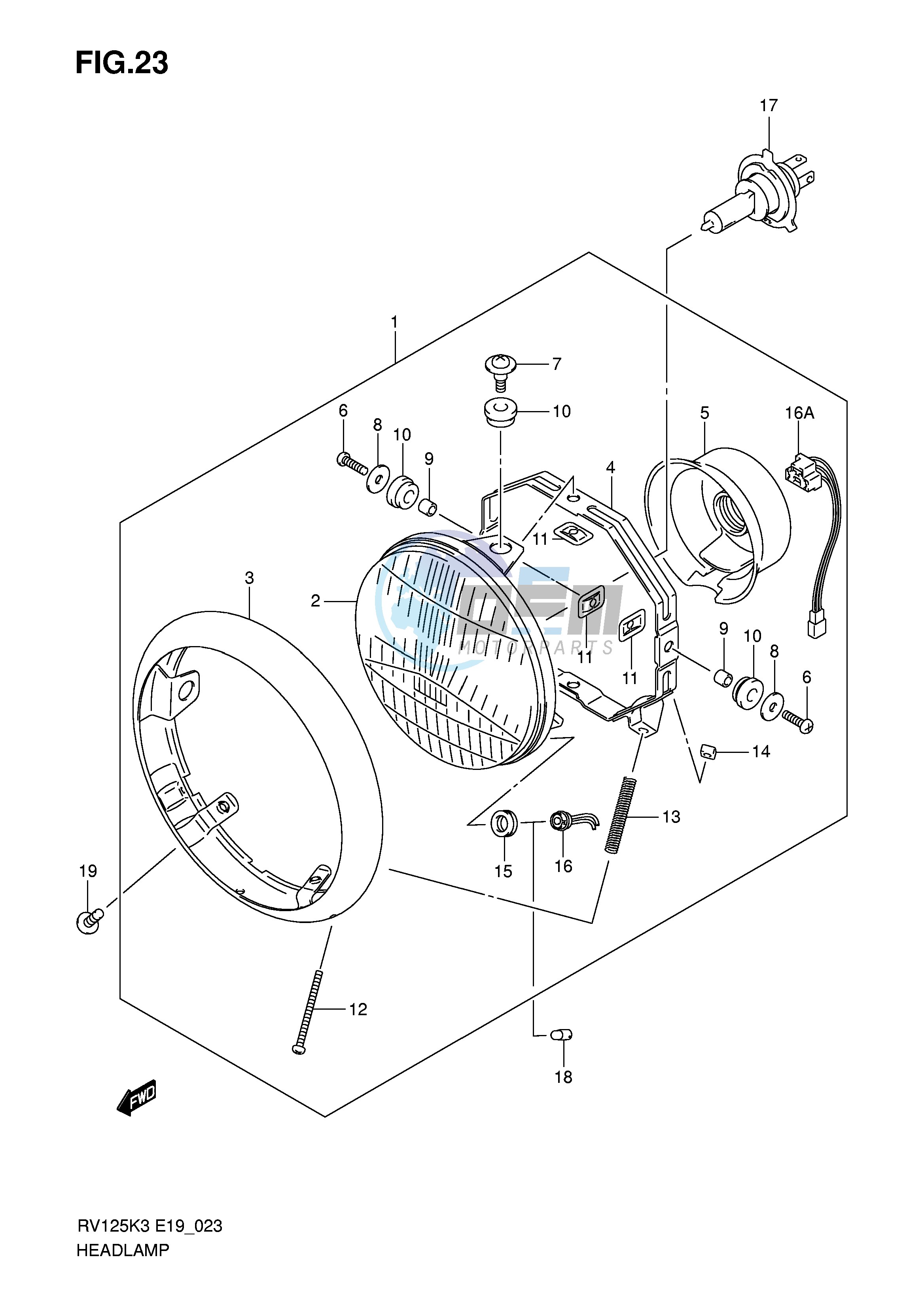 HEADLAMP (E19)