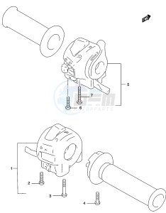 GZ250 (K3) drawing HANDLE SWITCH