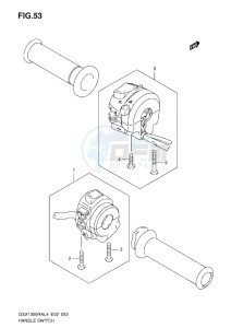 GSX1300R drawing HANDLE SWITCH