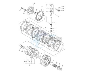 FZ1 1000 drawing CLUTCH