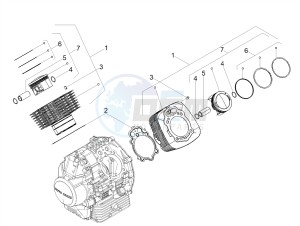 V7 III Racer 750 e4 (EMEA) drawing Cylinder - Piston