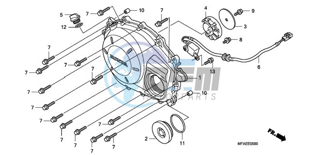 RIGHT CRANKCASE COVER