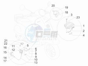 GTS 300 ie USA drawing Voltage Regulators -ECU - H.T. Coil