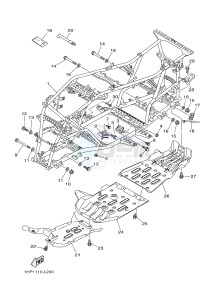 YFM700FWAD YFM7FGPB GRIZZLY 700 EPS (1HPD 1HPE) drawing FRAME