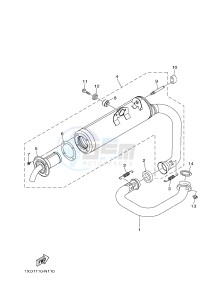 YXM700E YXM70VPXJ VIKING EPS (B5F3) drawing EXHAUST