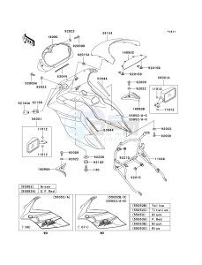 EX 500 D [NINJA 500R] (D6F-D9F) D6F drawing COWLING