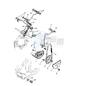 XV VIRAGO 1100 11000 drawing OIL PUMP