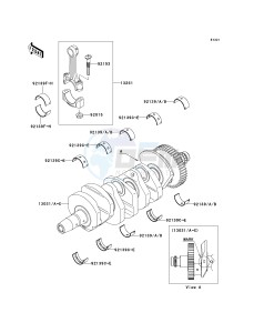 ZX 636 C [NINJA ZX-6R] (C1) C1 drawing CRANKSHAFT