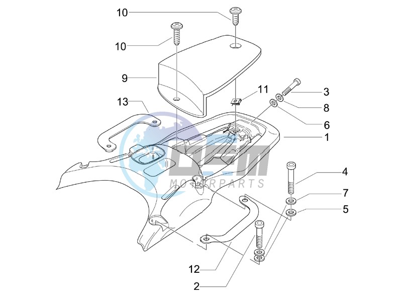 Rear luggage rack