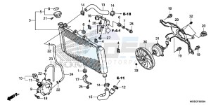 NC700SDD NC700S Dual Cluth ABS 2ED drawing RADIATOR