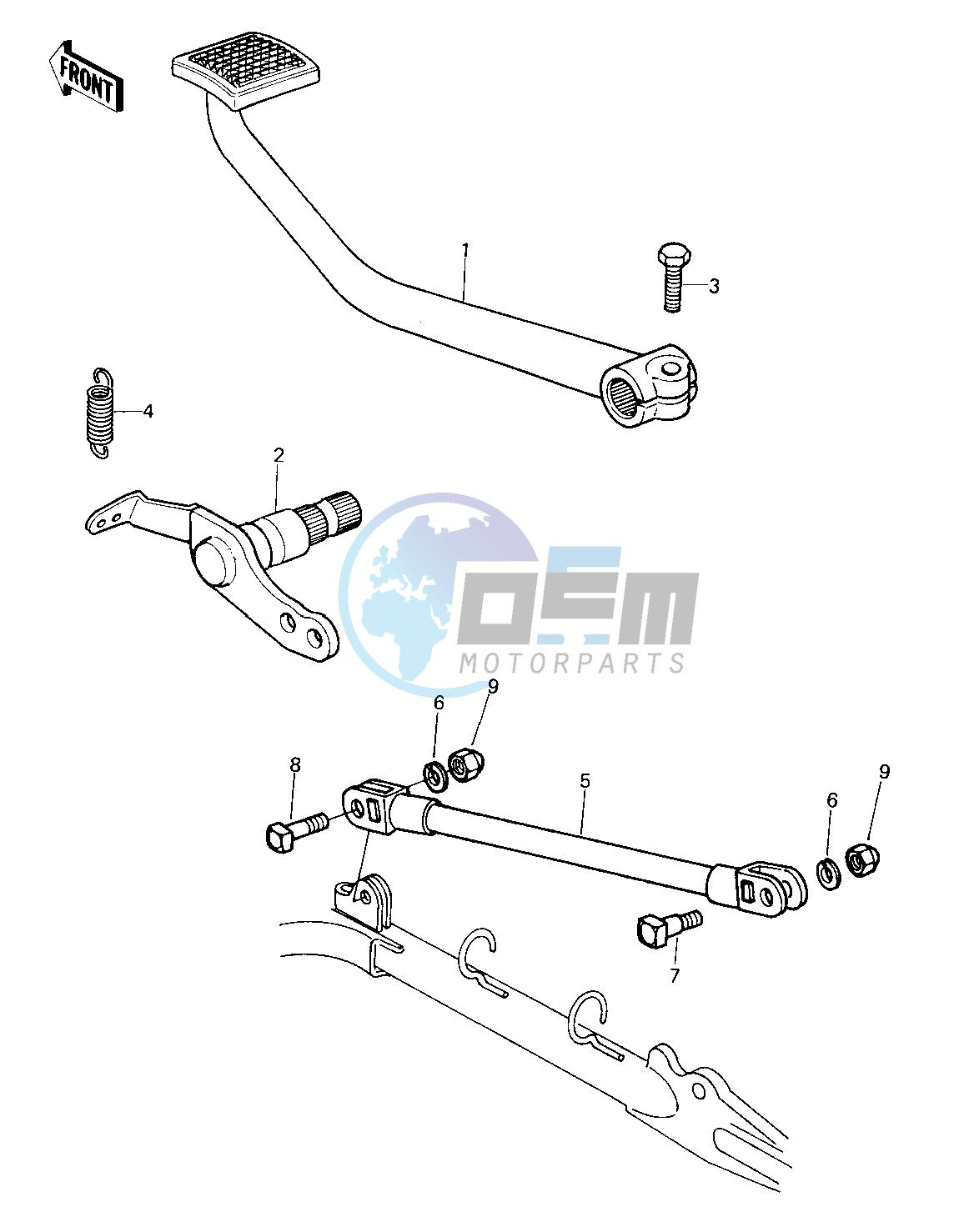 BRAKE PEDAL_TORQUE LINK -- 80 KZY 50-E1- -