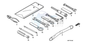 XL700VA9 France - (F / ABS CMF SPC) drawing TOOLS