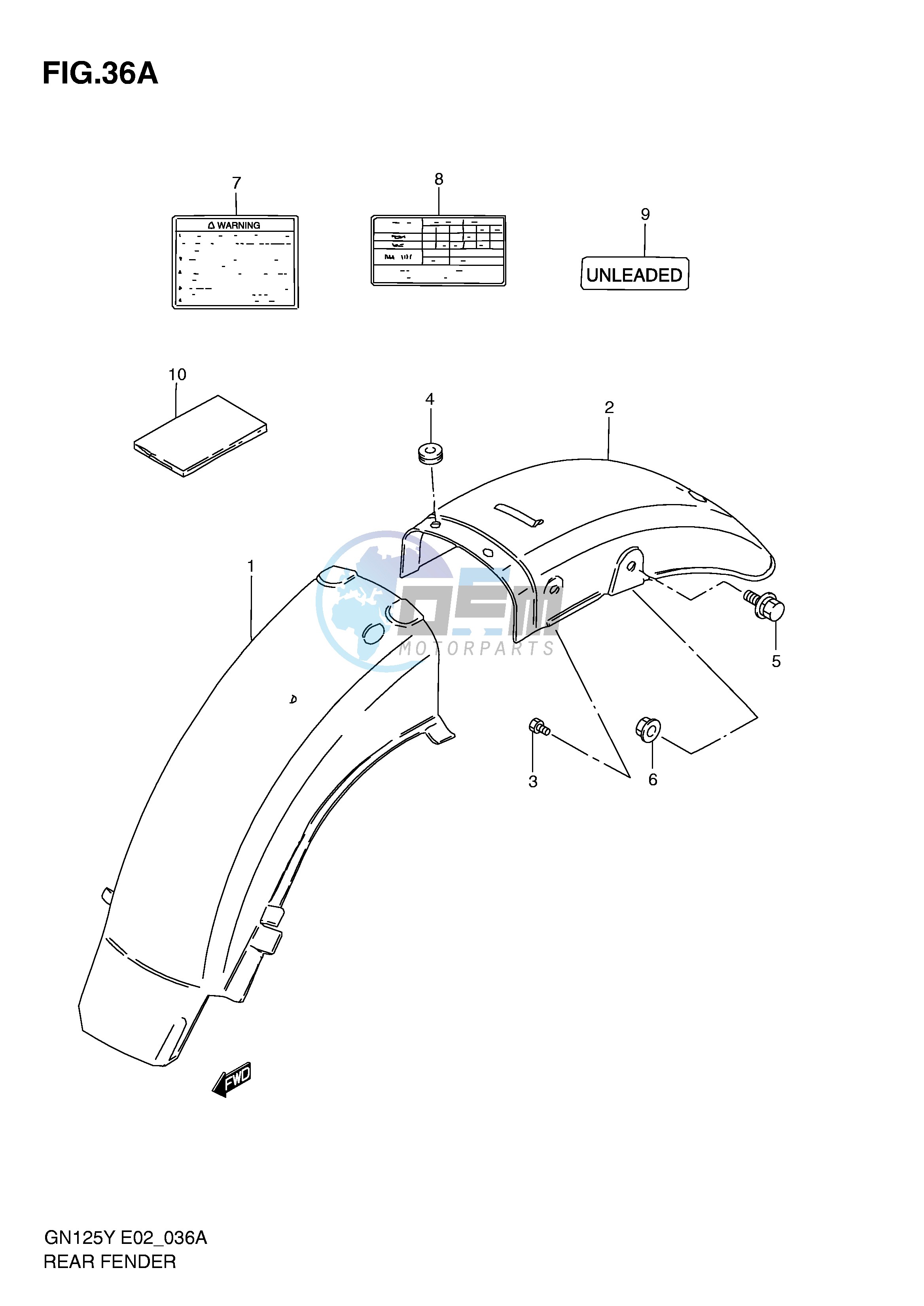 REAR FENDER (MODEL Y K1)