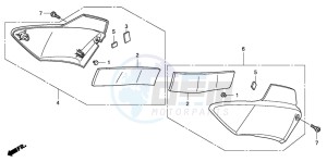 CBF1000A drawing SIDE COVER