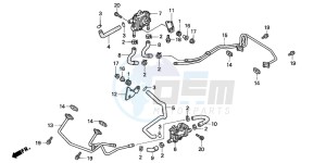 VFR750F drawing AIR SUCTION VALVE (2)