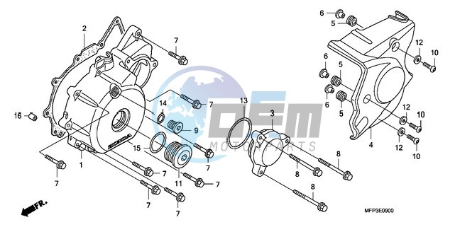 LEFT CRANKCASE COVER