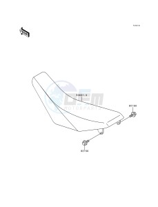 KX 250 K [KX250] (K5) [KX250] drawing SEAT