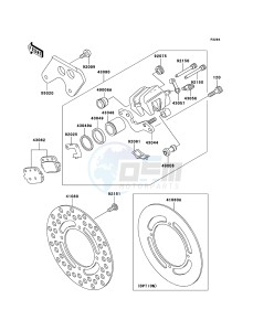 KX85 / KX85 II KX85-B5 EU drawing Rear Brake