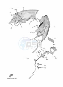 MWD300 TRICITY 300 (BX91) drawing TAILLIGHT