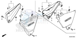 CB1100SAE CB1100 UK - (E) drawing SIDE COVER